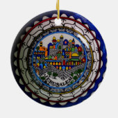 Armenian Jerusalem Painted Plate Ornament (Achterkant)
