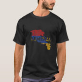 Armenian Map and Flag Souvenir  Distressed Armenia T-shirt (Voorkant)