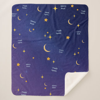 Armenian Night Sky Sweet Dreams Sherpa Blanket  Sherpa Deken