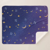 Armenian Night Sky Sweet Dreams Sherpa Blanket  Sherpa Deken (Voorkant (horizontaal))