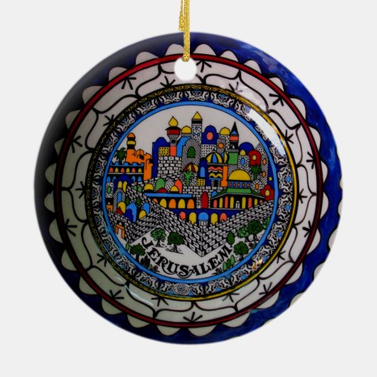 Armenian Painted Plaza Ornament (Achterkant)