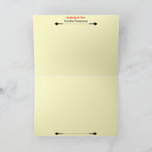 Armenian Pomegranate Folded Holiday Card Feestdagen Kaart (Binnen)