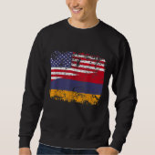 ARMENIAN ROOTS Half-American Flag USA ARMENIA FLAG Trui (Voorkant)