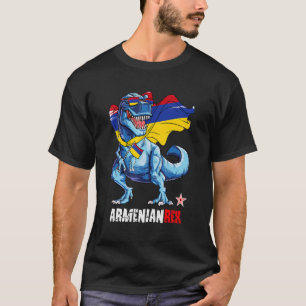 Armenianrex Proud Armeense vlag Fun Dinosaur Sauru T-shirt