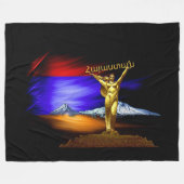 Armenië (Հ ա տ ա ա) Griekenland Fleece Deken (Voorkant (Horizontaal))