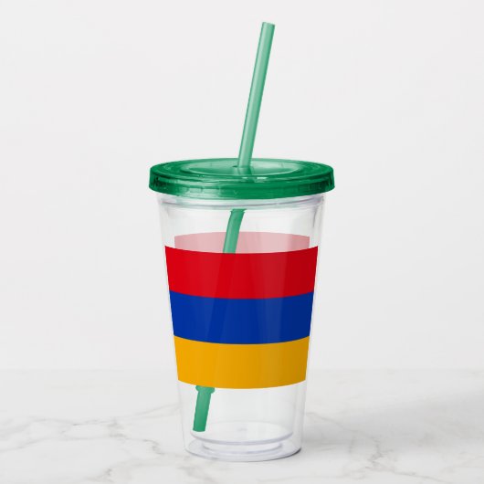 Armenië Acryl Drinkbeker (Achterkant)