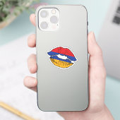 Armenië Armeense lippenstift liefde vlag Sticker (Telefoon)