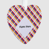 Armenië Armeense vlag betegelde zwarte personalisa Ornament (voorkant)