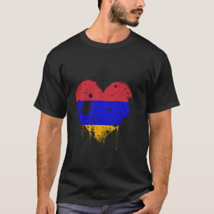 Armenië Armeense Vlag Hart Armeense roots Armenië T-shirt