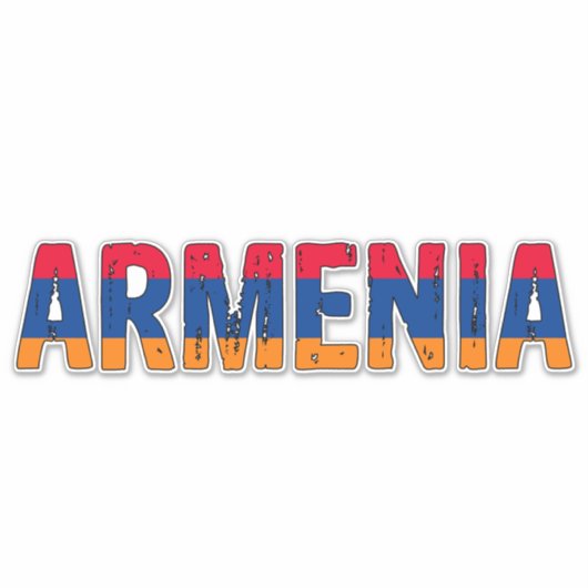 Armenië, Armenië Sticker (Voorkant)