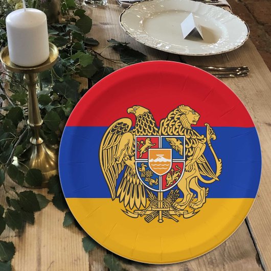 Armenië, Armenië Vlag - feest, verjaardag / sport Papieren Bordje