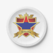 Armenië Crest Papieren Bordje (Voorkant)