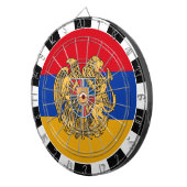 Armenië Dartboard, spelbord, Armeense Vlag Dartbord (Voorkant Rechts)
