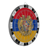Armenië Dartboard, spelbord, Armeense Vlag Dartbord (Voorkant Links)