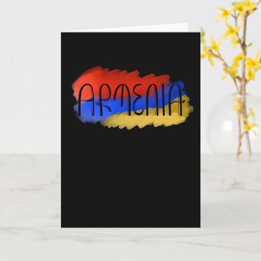 Armenië Design Language Kaart (Gele Bloem)