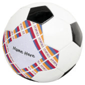 Armenië en Armenië: gepersonaliseerd met vlag Voetbal (Drie kwart)