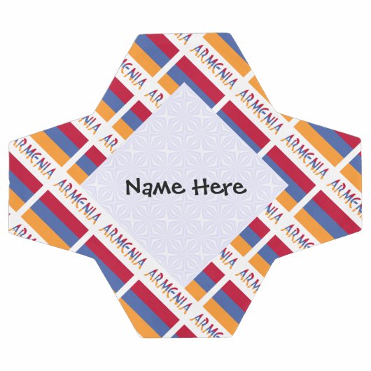 Armenië en Armenië: gepersonaliseerd met vlag Voetbal (Enkel)