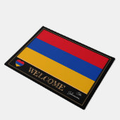 Armenië en Armenië - Vlag matten/sport Welkom Deurmat (Schuin)