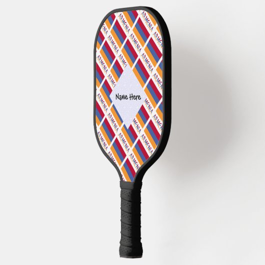 Armenië en Armenië - vlag met Jouw naam Pickleball Paddle (Links)