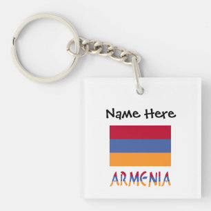 Armenië en Armeniër Vlag Persoonlijk Sleutelhanger