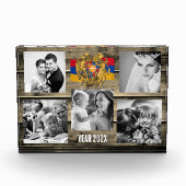 Armenië familie fotoblok, Armeense vlag, hout Fotoblokken (Voorkant)