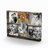 Armenië familie fotoblok, Armeense vlag, hout Fotoblokken (Rechts)