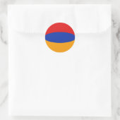 Armenië Fisheye Vlag Sticker (Tas)