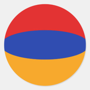 Armenië Fisheye Vlag Sticker