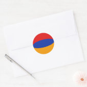 Armenië Fisheye Vlag Sticker (Envelop)