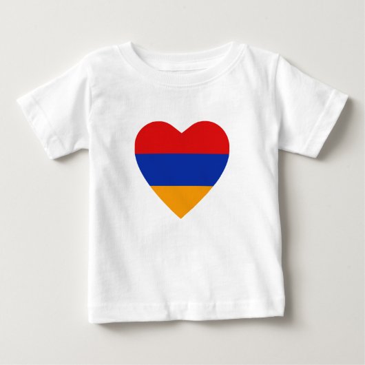 Armenië Flag Hart T-shirt (Voorkant)