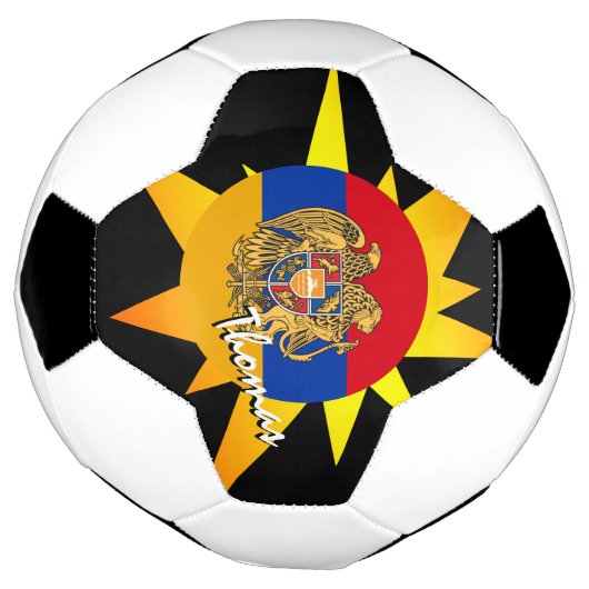 Armenië - Football en Armeense vlag / BANG Voetbal (Gedraaid)