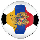 Armenië - Football en Armeense vlag / sport Voetbal (Gedraaid)