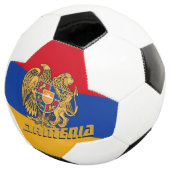 Armenië - Football en Armeense vlag / sport Voetbal (Drie kwart)