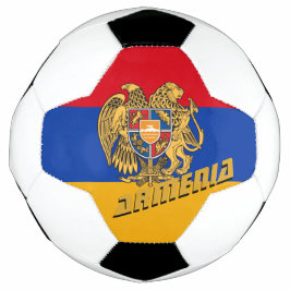 Armenië - Football en Armeense vlag / sport Voetbal
