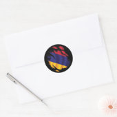 Armenië Gekopieerde vlag Ronde Sticker (Envelop)