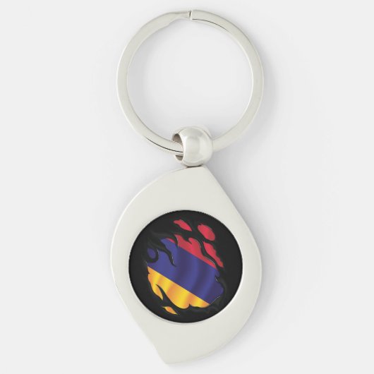 Armenië Gekopieerde vlag Sleutelhanger (Voorkant)