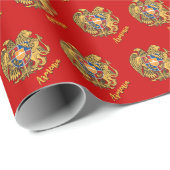 Armenië Geschenken inpakken, Armeense vlag, Emblee Cadeaupapier (Rol Hoek)