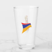 Armenië glazen beker (Achterkant)