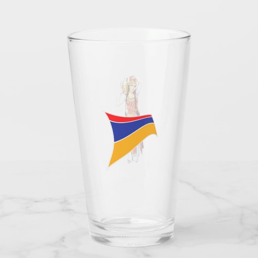 Armenië glazen beker (Achterkant)