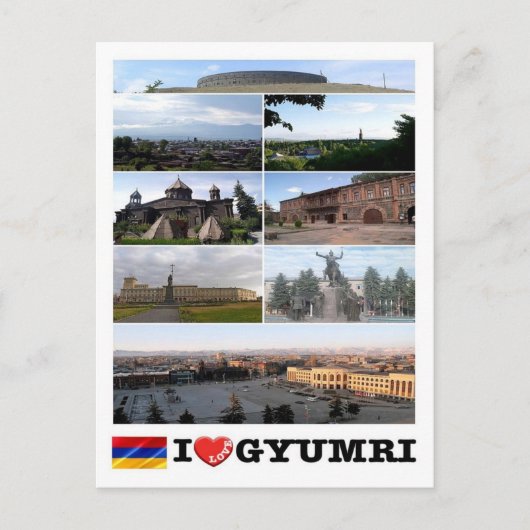 Armenië - Gyumri - I Love - Briefkaart (Voorkant)