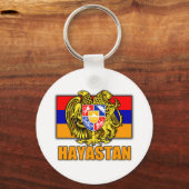 Armenië Hayastan Coat of Arms Sleutelhanger (Voorkant)