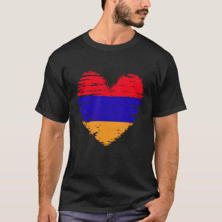 Armenië Heart Armeense vlag Armeense Pride T-shirt