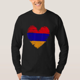 Armenië Heart Armeense vlag Armeense Pride T-shirt