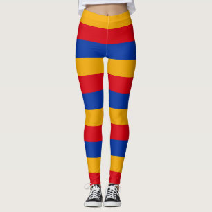 Armenië: Horizontale gestreepte nationale vlagkleu Leggings