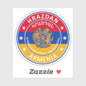 Armenië, Hrazdan Sticker (Vel)