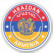 Armenië, Hrazdan Sticker (Voorkant)