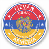 Armenië, Ijevan Sticker (Voorkant)