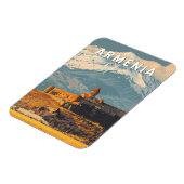Armenië Illustratie Reizen Art Vintage Magneet (Linkerzijde)
