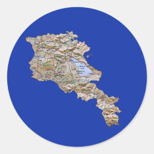 Armenië Kaart Sticker