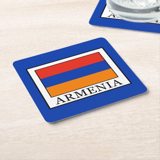 Armenië Kartonnen Onderzetters (Schuin)